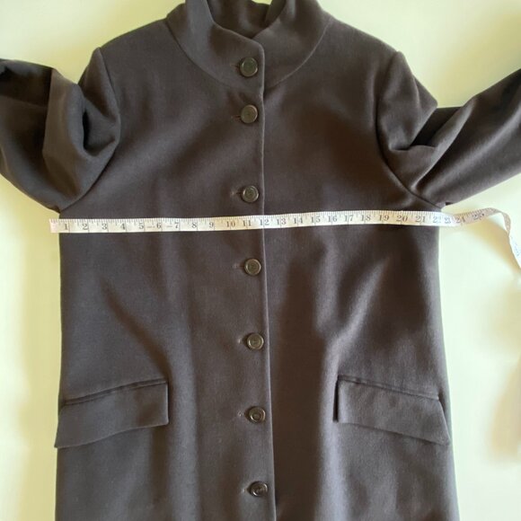 Jaeger Wool Cashmere Angora Overcoat Great Britain Sz12 - Picture 12 of 14